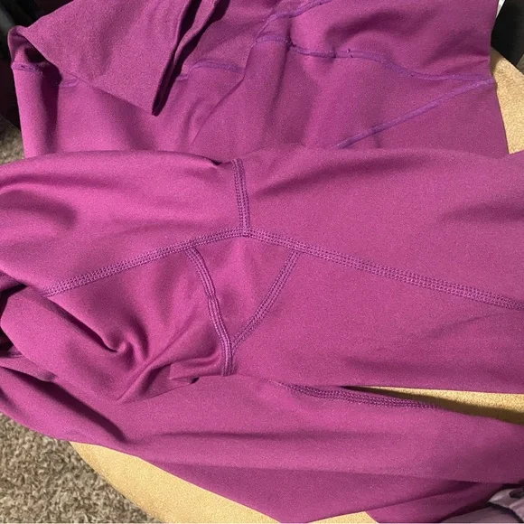 Nike Dri-FIT Maternity Leggings Magenta/Purple High-Waisted - Size S - Picture 4 of 5